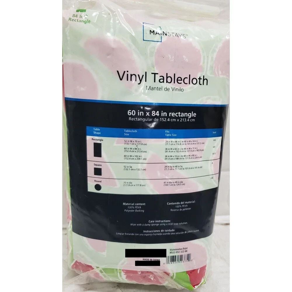 Flannel Backed Vinyl Tablecloth,60
